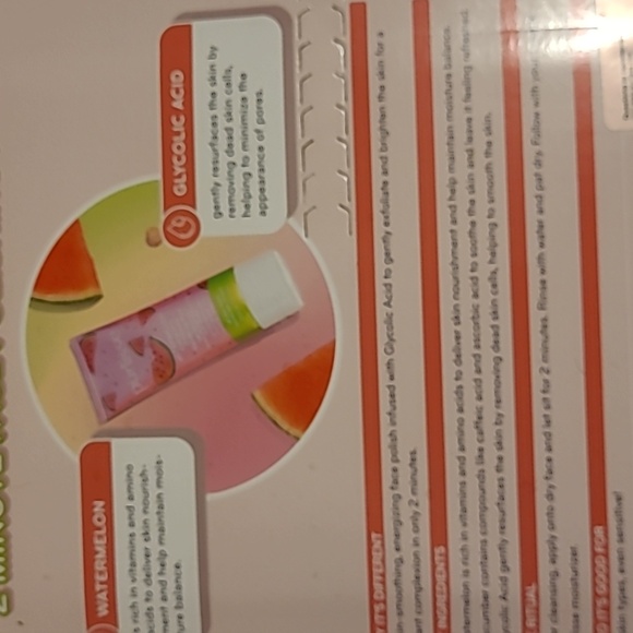 NWT 2 Pack Purlisse Watermelon Energizing 2 Minute Polishing Peel - Picture 3 of 7